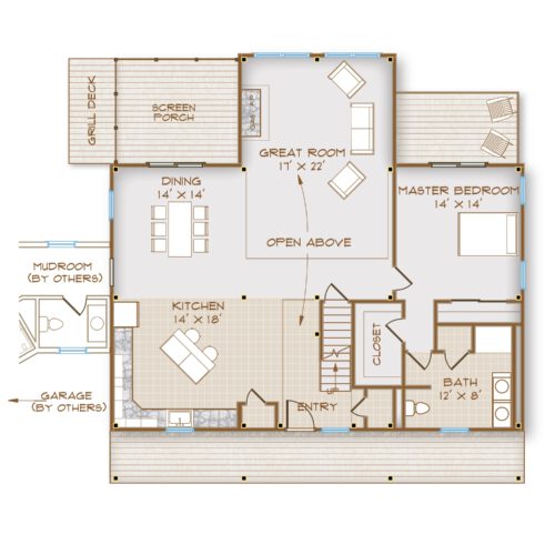 The Lakefront | Timber Frame Home Plan – Brooks Post & Beam